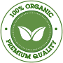 100% organic logo