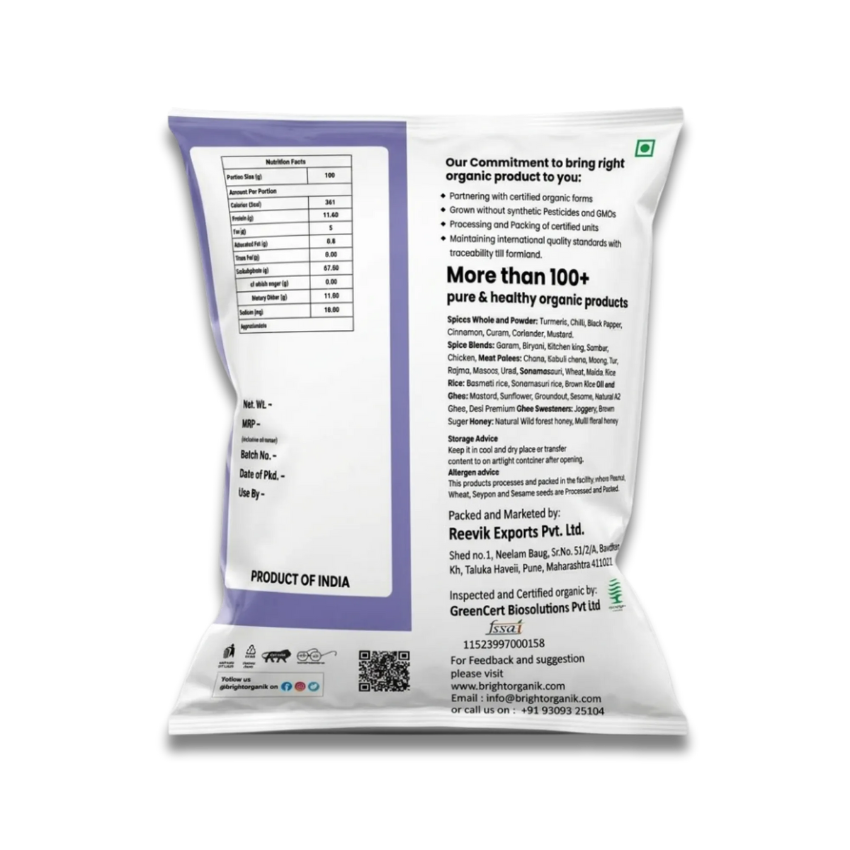 Organic Pearl Millet (Bajra)