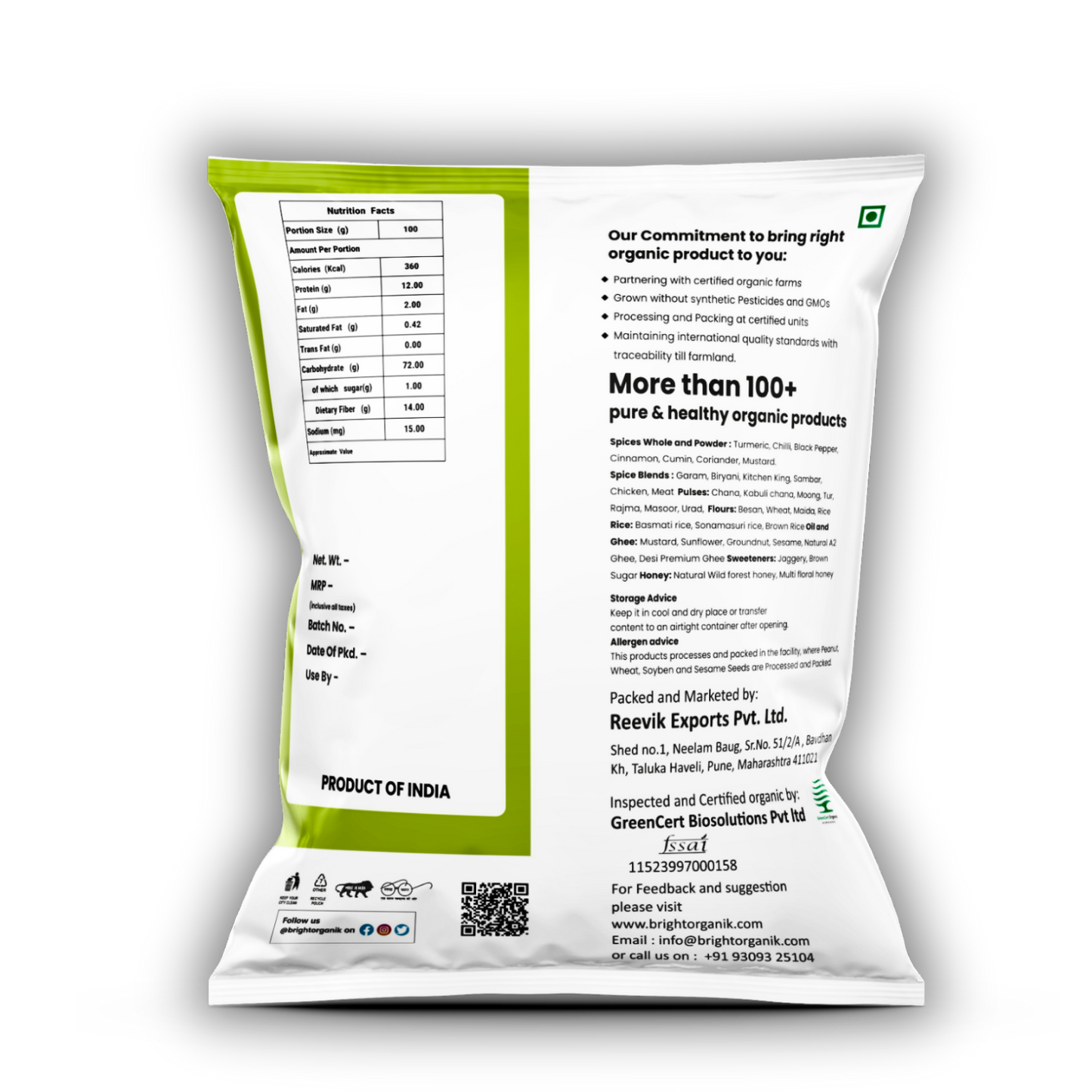 Organic Wheat Dalia