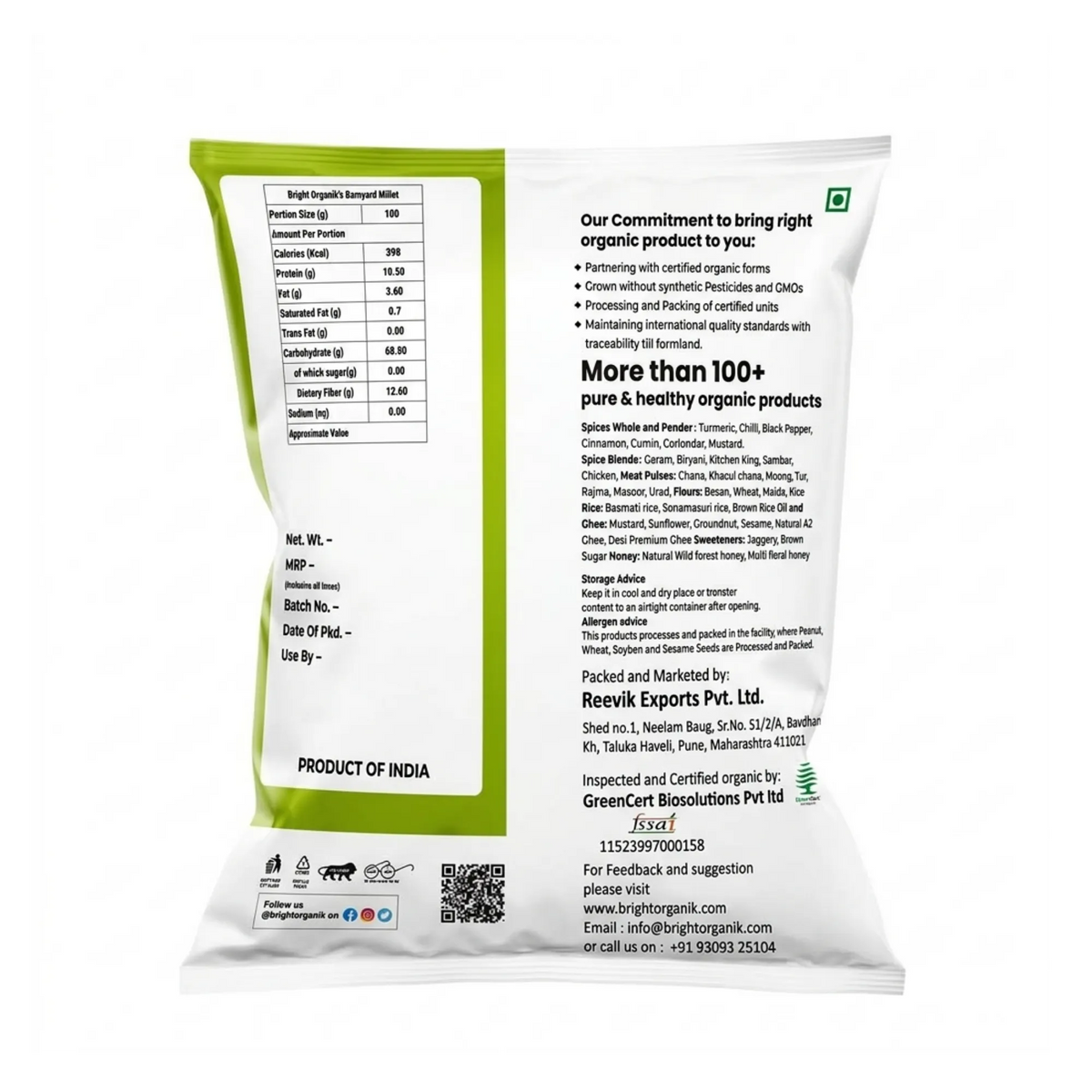 Organic Banyad Millet (Sanva)