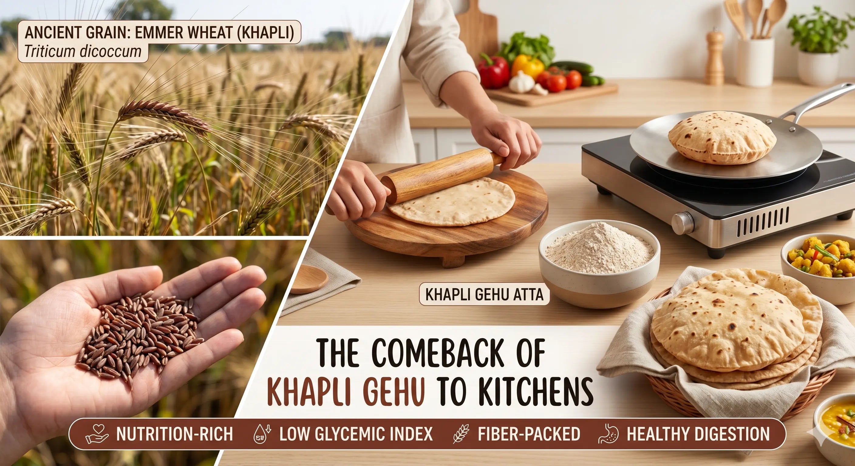 Khapli Wheat vs Regular Wheat — Why Ancient Grains Are Making a Comeback