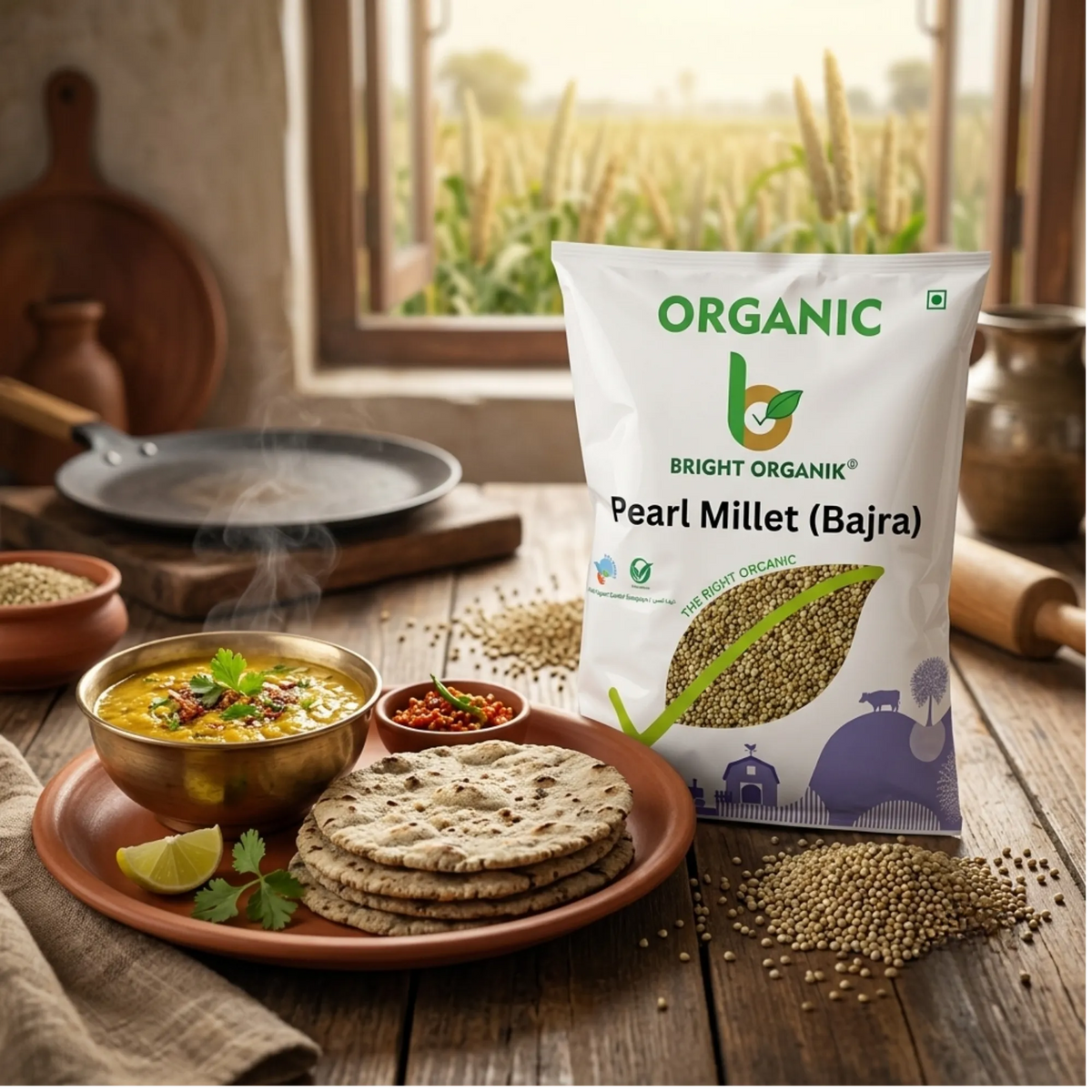 Organic Pearl Millet (Bajra)
