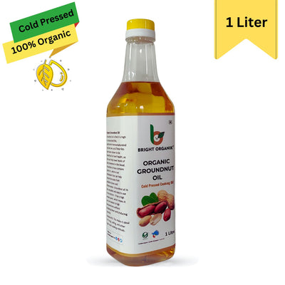 Organic Groundnut Oil (Cold Pressed) - Bright Organik