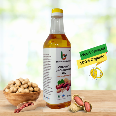Organic Groundnut Oil (Wood Pressed)