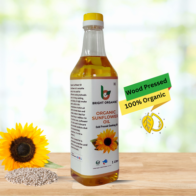 Organic Sunflower Oil (Wood Pressed)