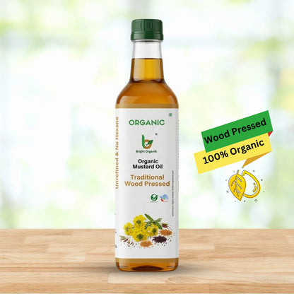 Organic Mustard Oil (Cold Pressed)