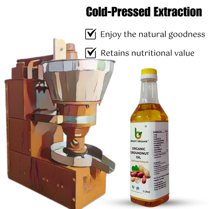 Organic Groundnut Oil (Wood Pressed)
