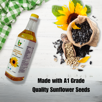 Organic Sunflower Oil (Wood Pressed)