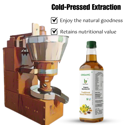 Organic Mustard Oil (Cold Pressed)