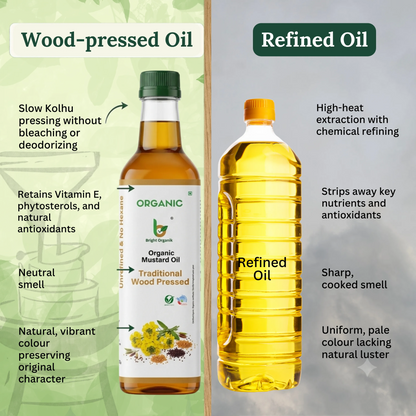 Organic Mustard Oil (Cold Pressed)