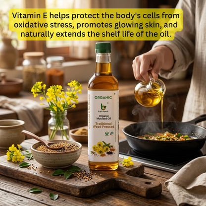 Organic Mustard Oil (Cold Pressed)