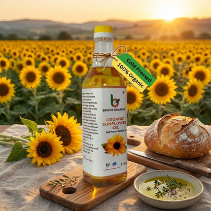 Organic Sunflower Oil (Wood Pressed)