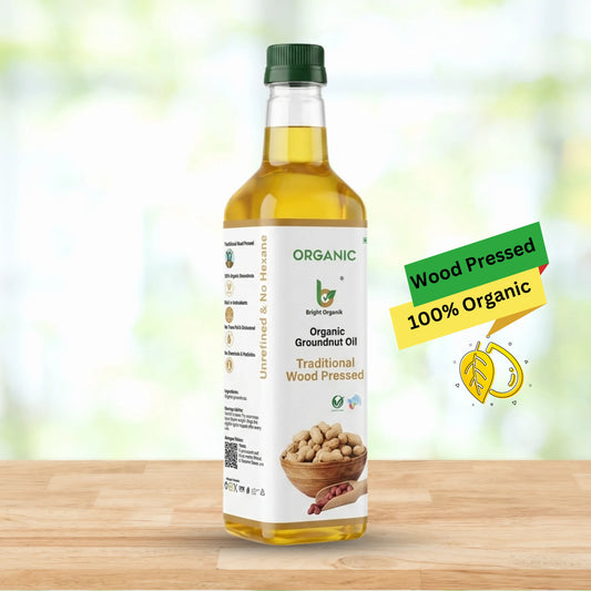 Organic Groundnut Oil (Wood Pressed)