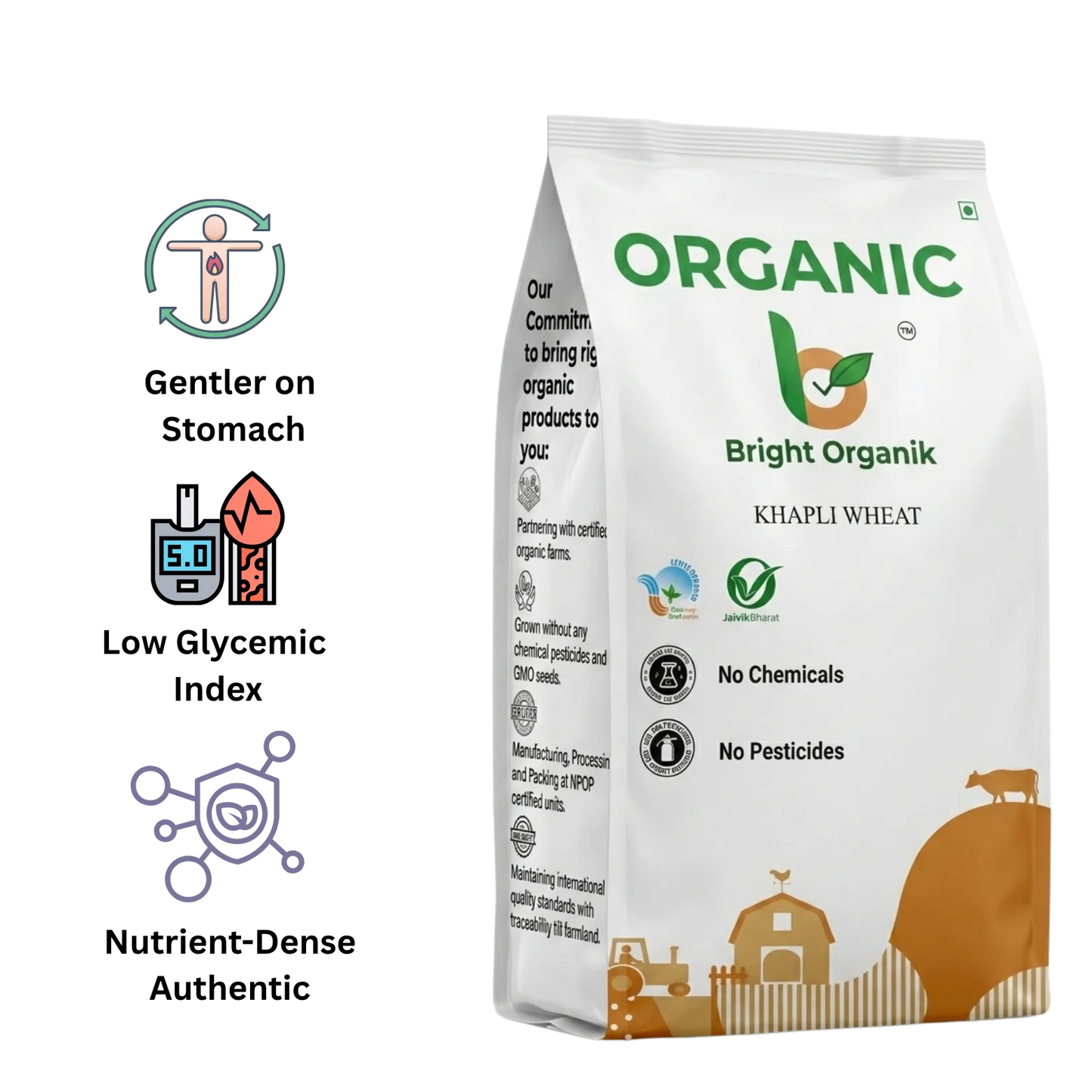 Organic Khapli Wheat