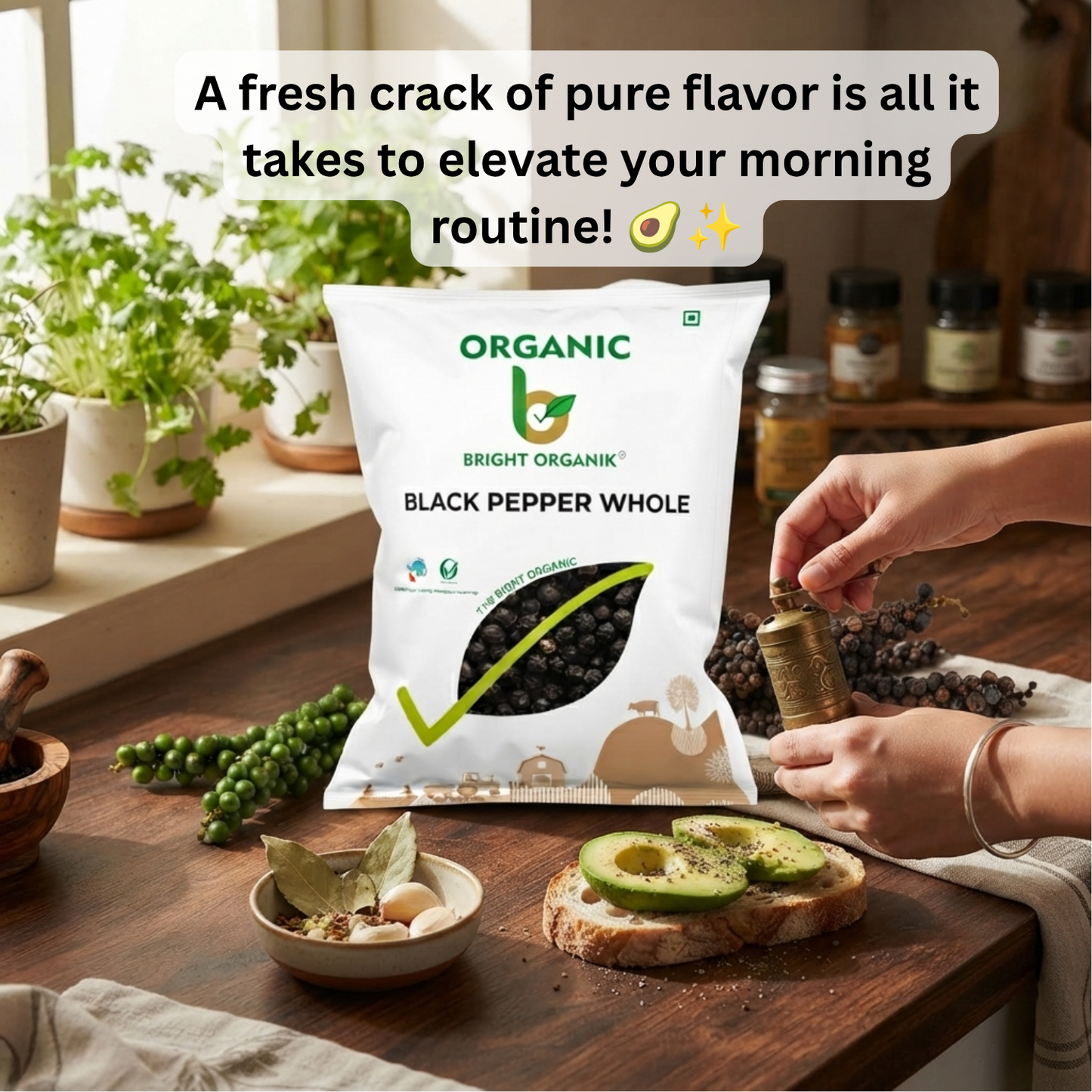 Organic Black Pepper whole