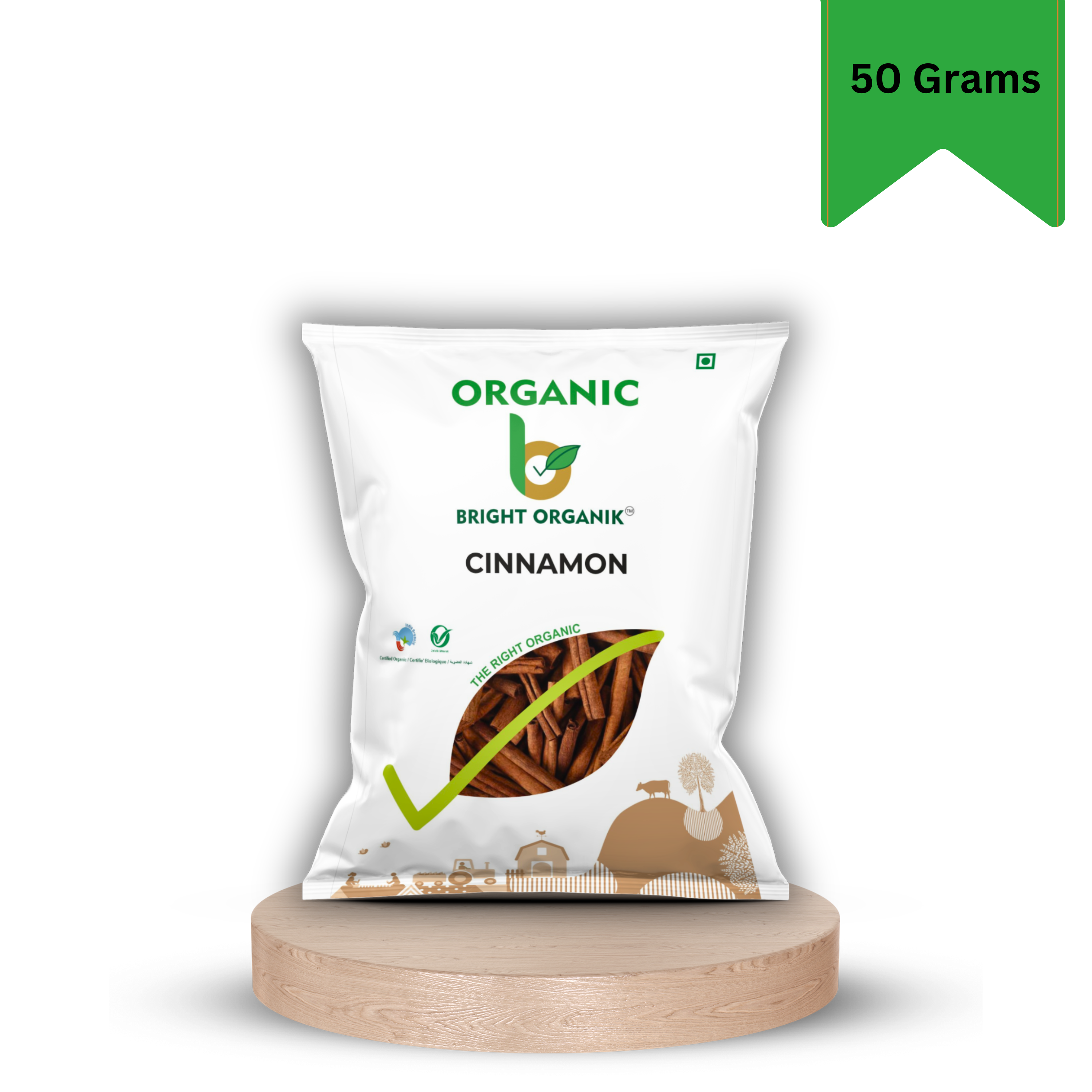 Organic Cinnamon packets for 100 grams