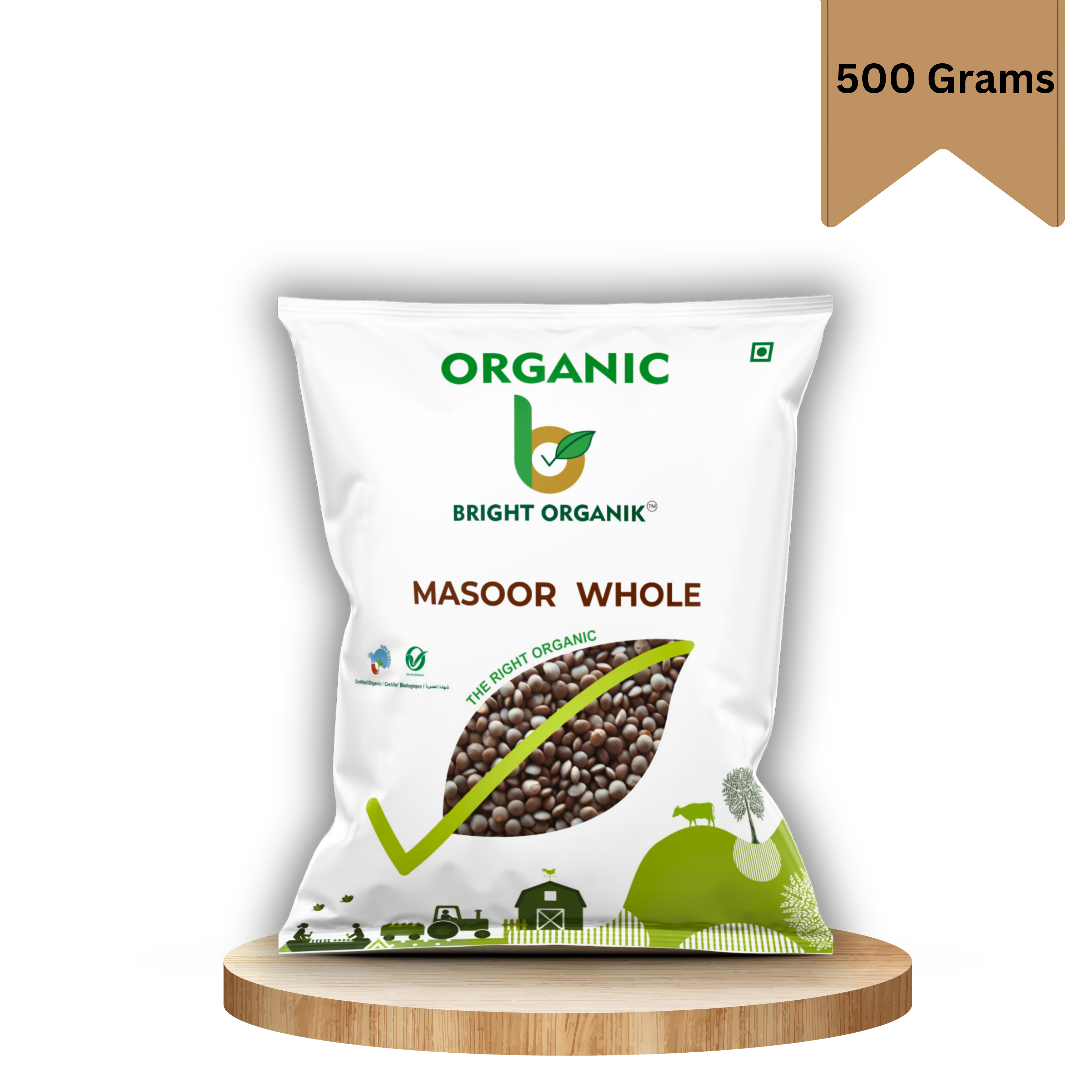 Organic Masoor Dal Whole