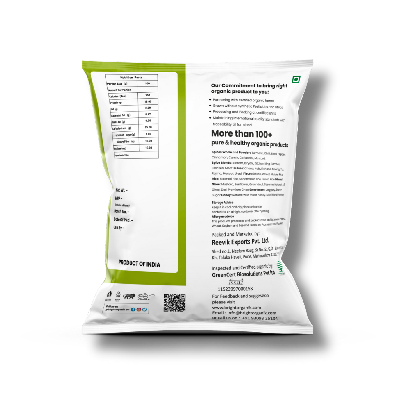 Organic Kabuli Chana