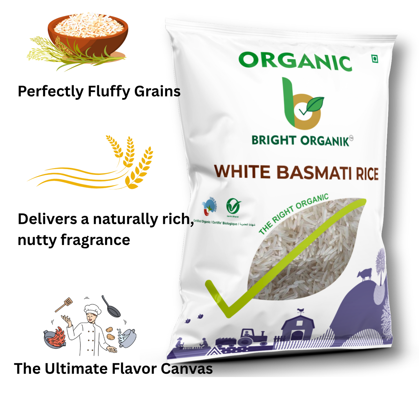 Organic White Basmati Rice