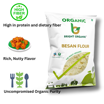 Organic Besan (Chickpea Flour)