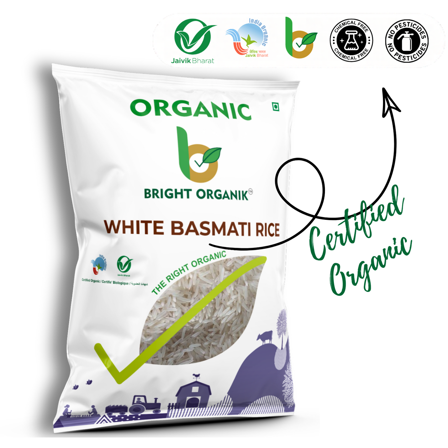 Organic White Basmati Rice