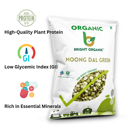 Organic Moong Dal  Green (Split)