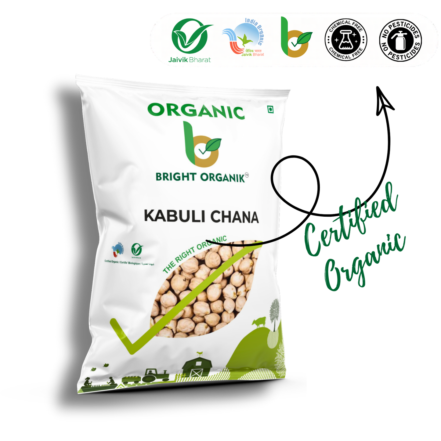 Organic Kabuli Chana