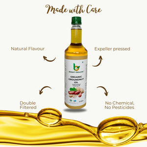 Organic Groundnut Oil (Cold Pressed)