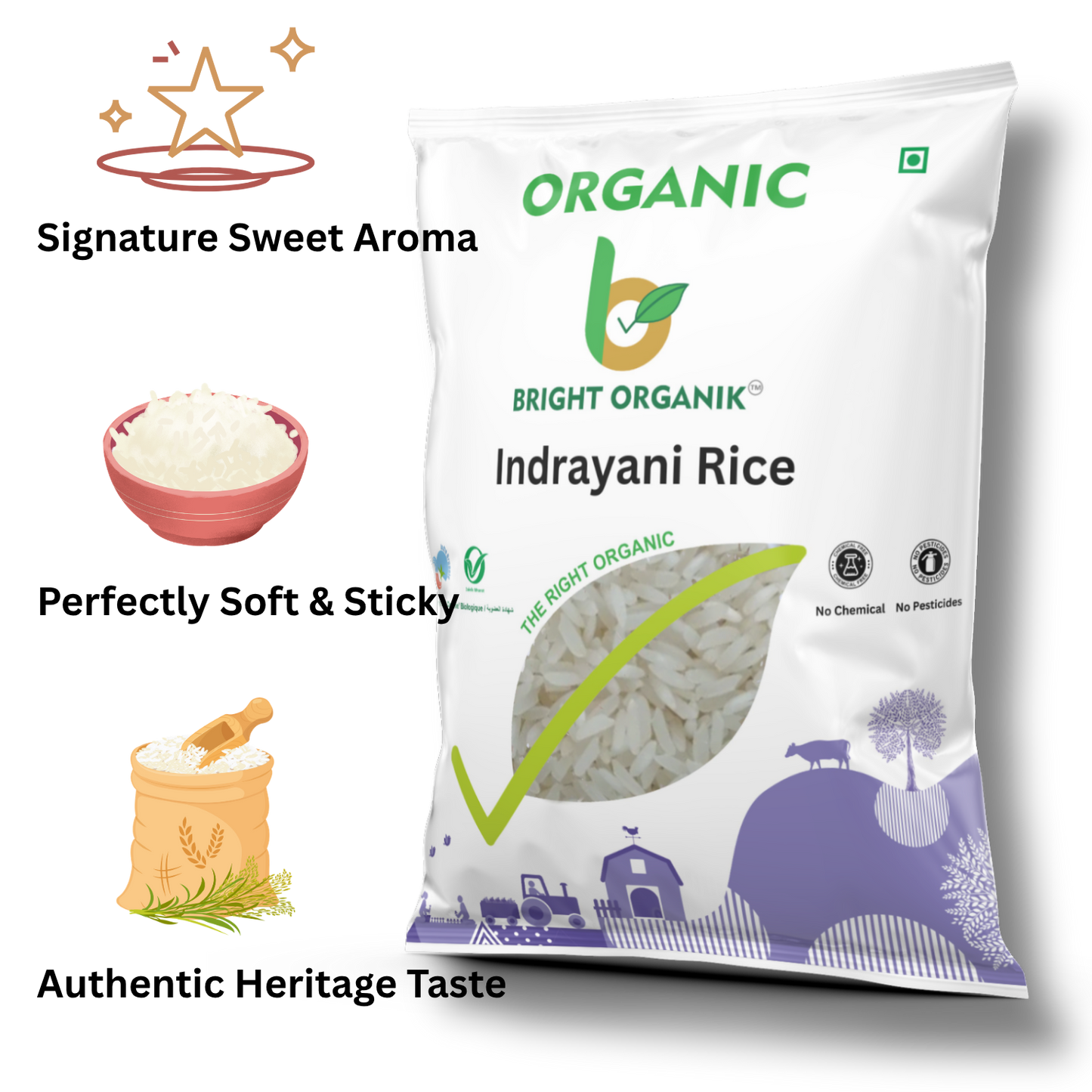 Organic Indrayani Rice
