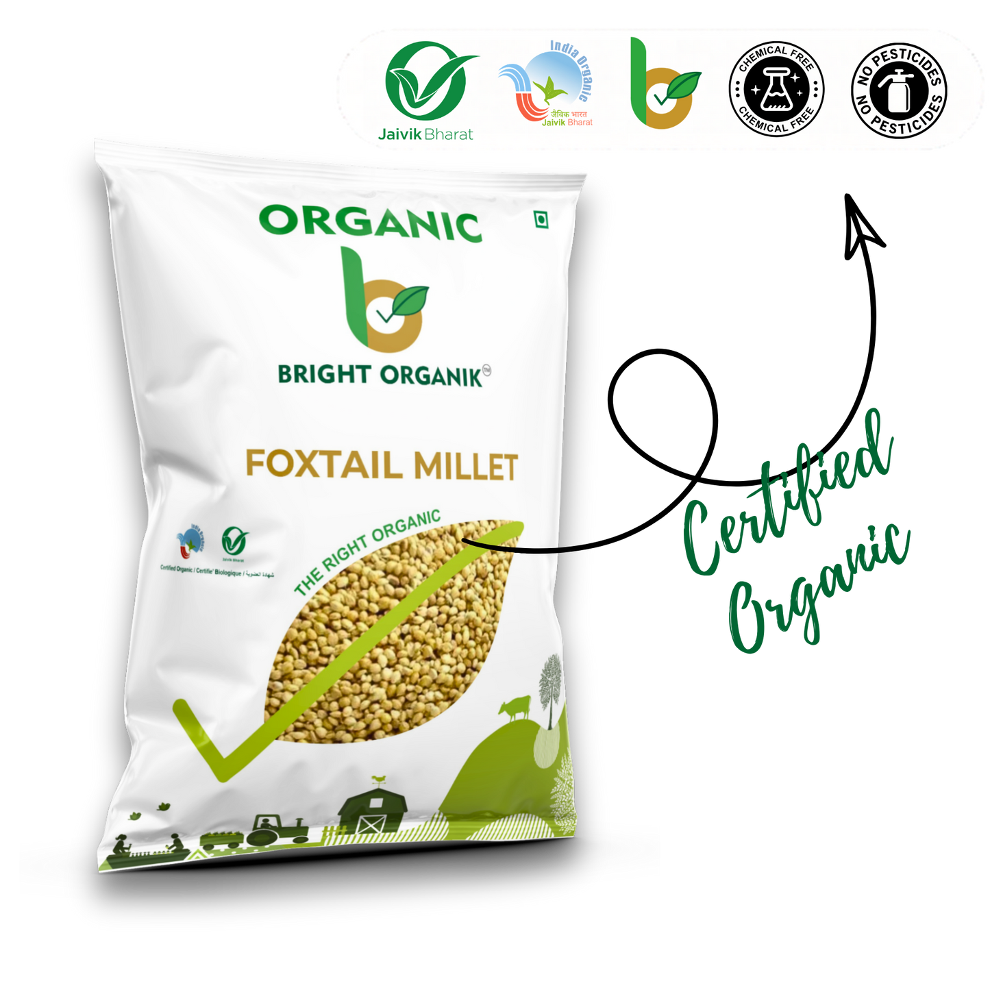 Organic Foxtail Millet ( Baajara)