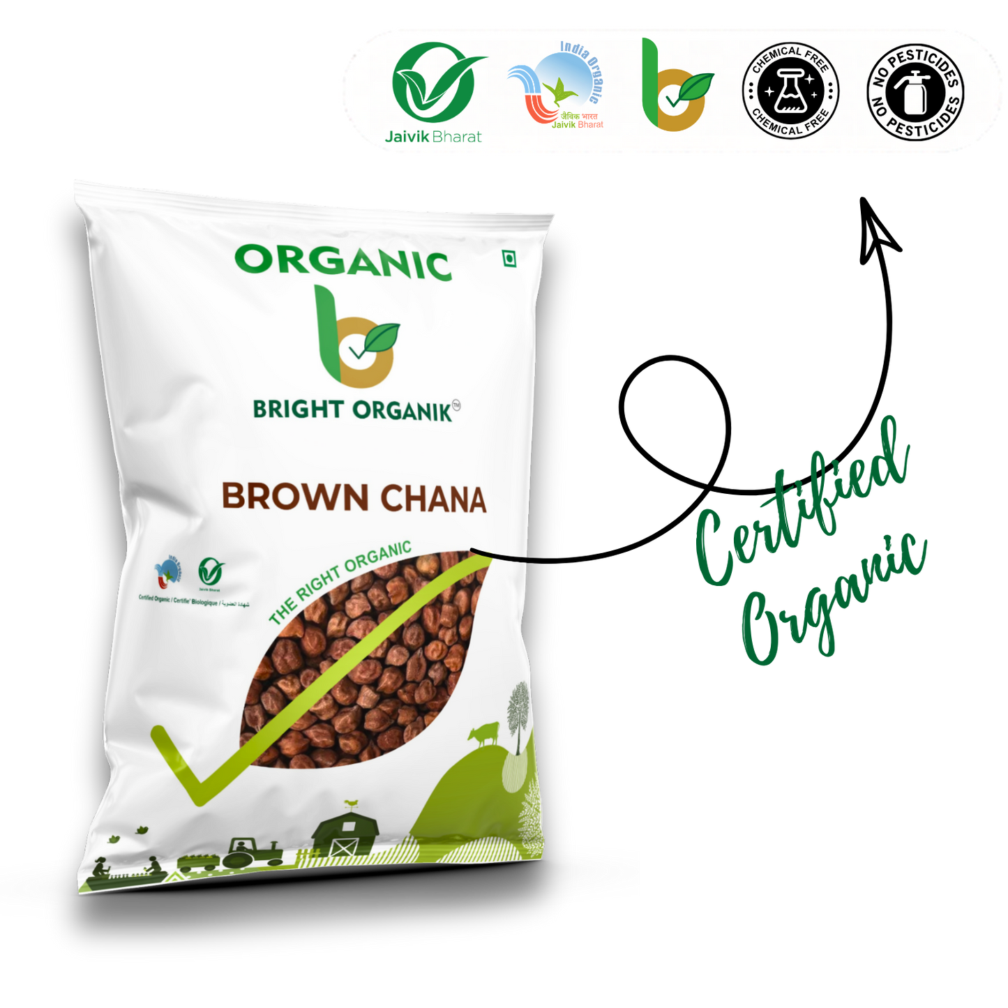 Organic Brown Chana