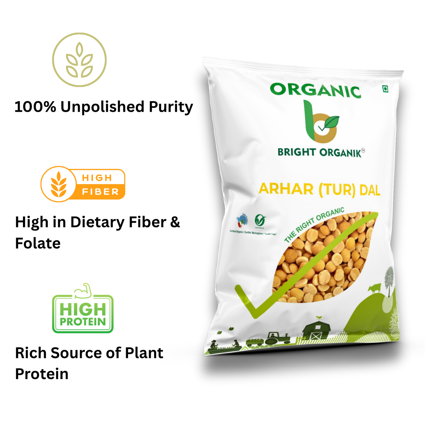 Organic Arhar (Tur) Dal
