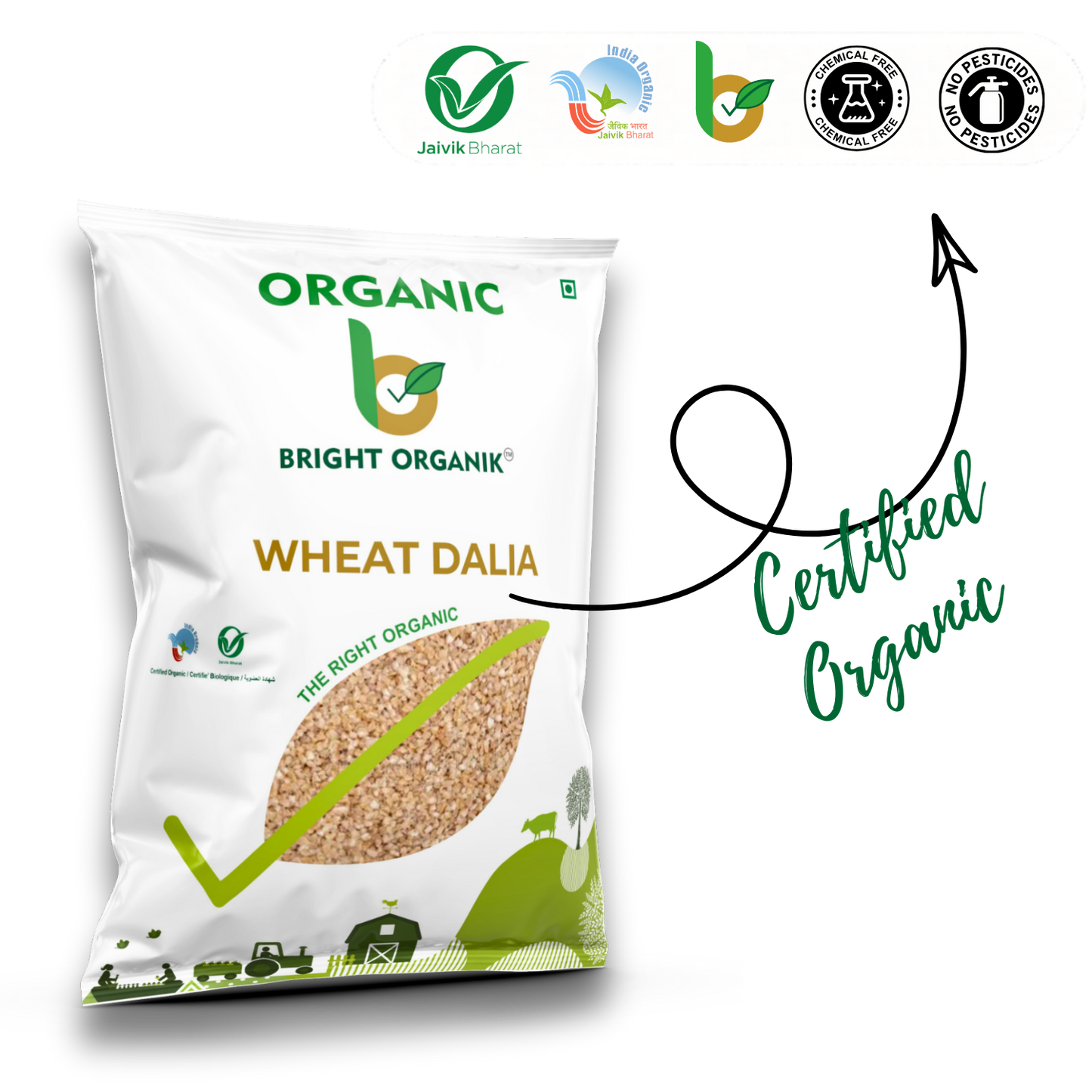 Organic Wheat Dalia