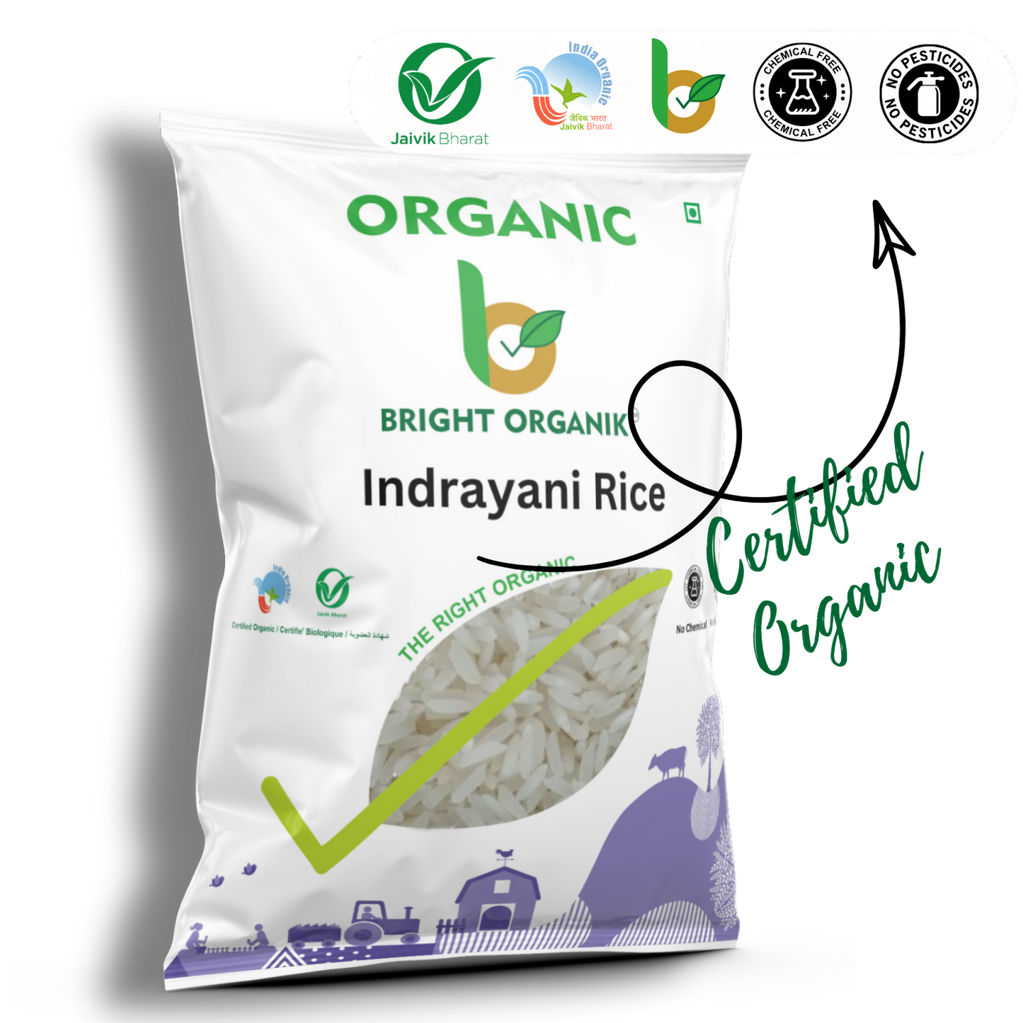 Organic Indrayani Rice