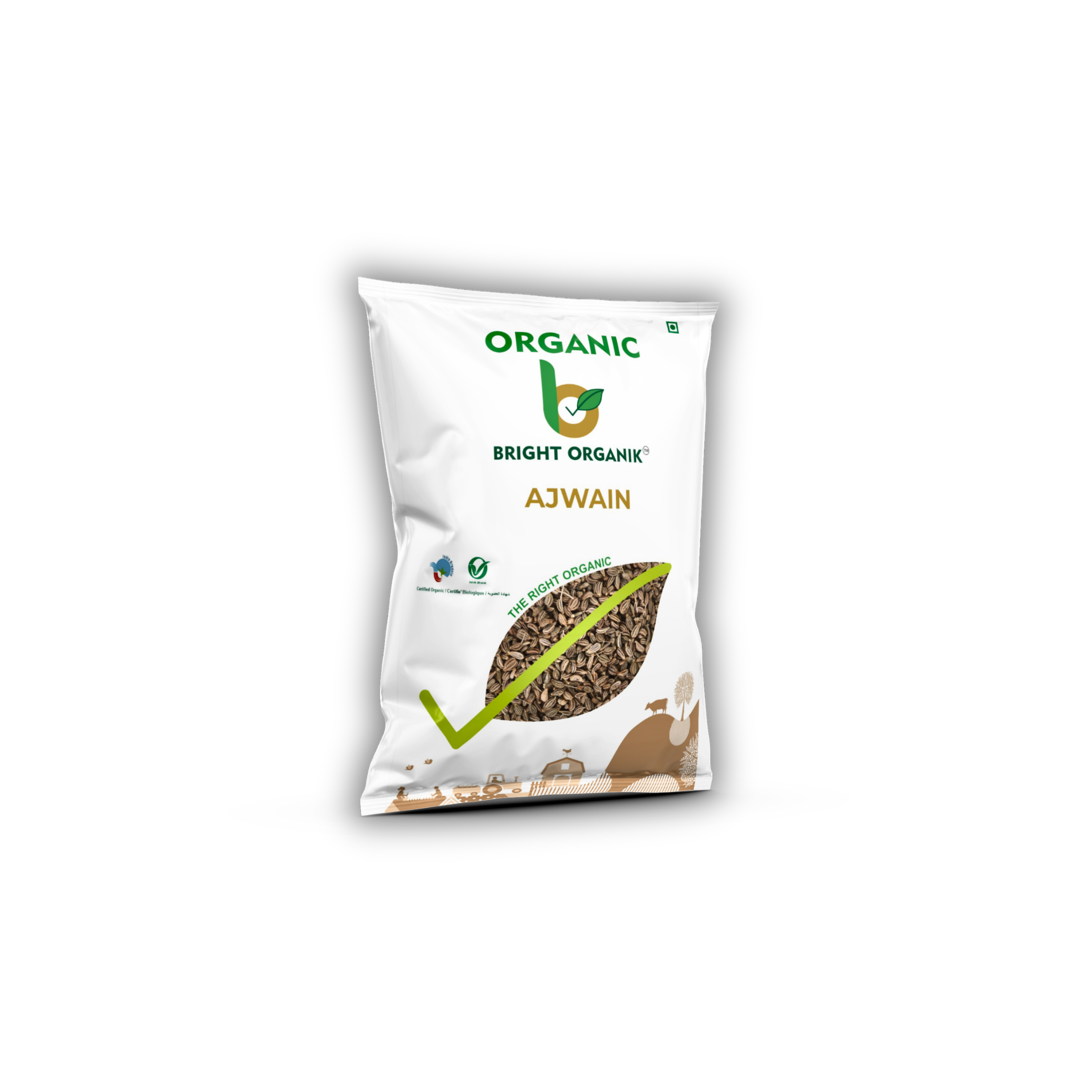 organic ajwain spice packet in 100 grams