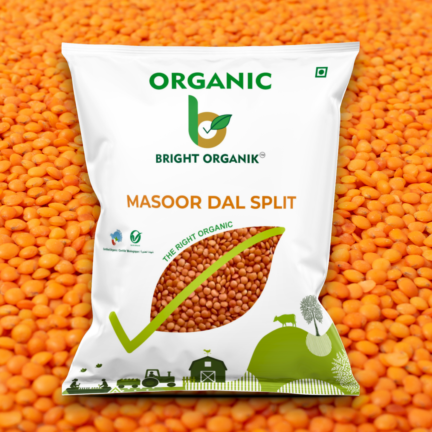 Organic Masoor Dal (Split)