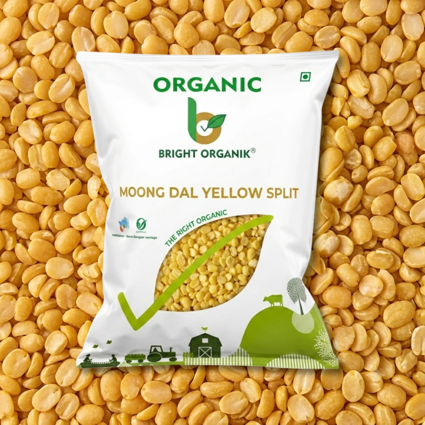 Organic Moong dal yellow