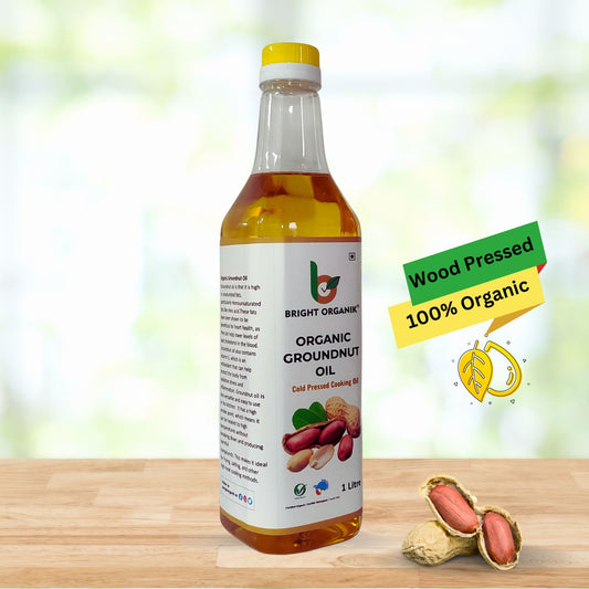 Organic Groundnut Oil (Wood Pressed)