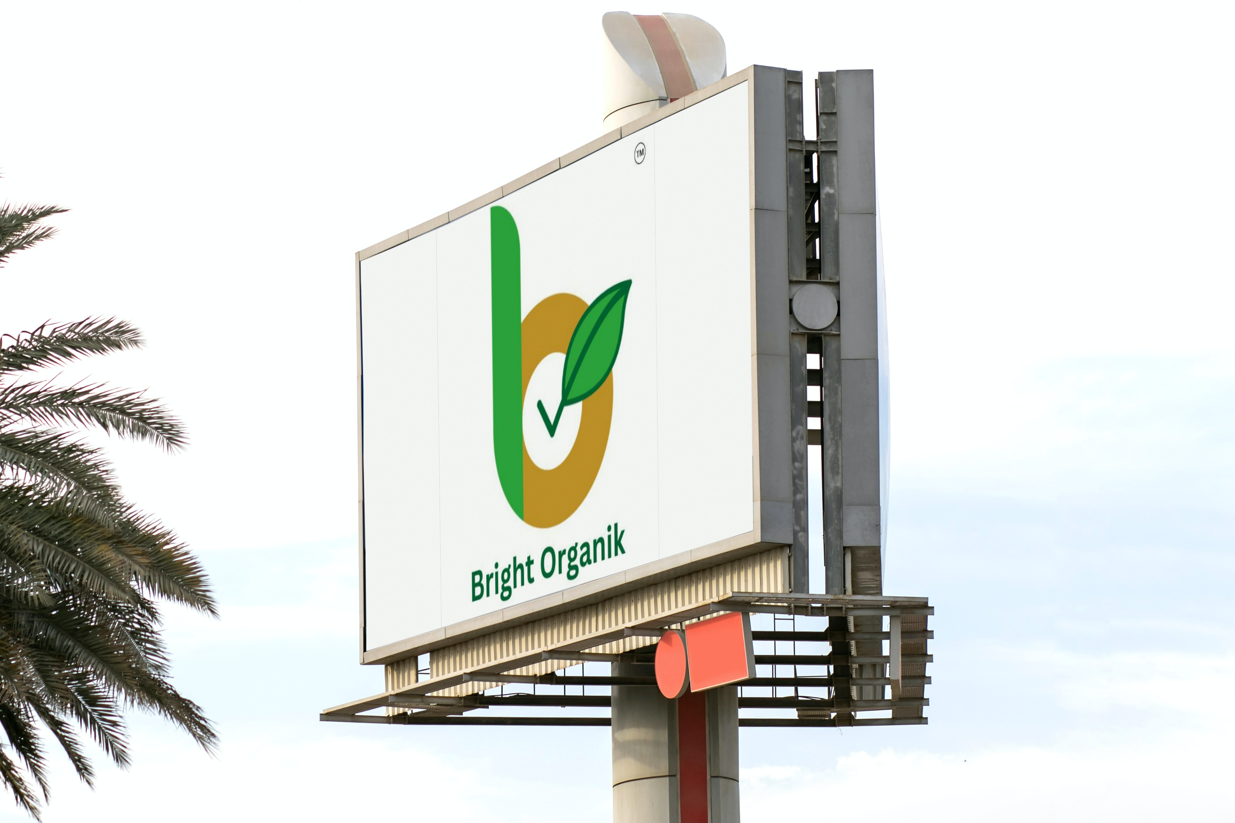 Hoarding with Bright Organik Logo