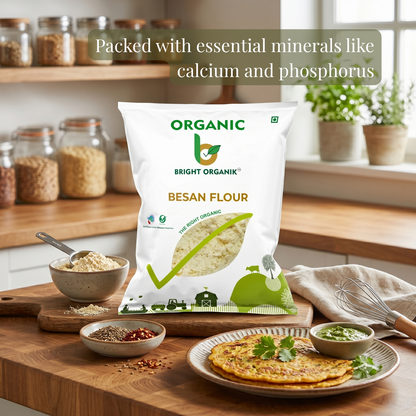 Organic Besan (Chickpea Flour)