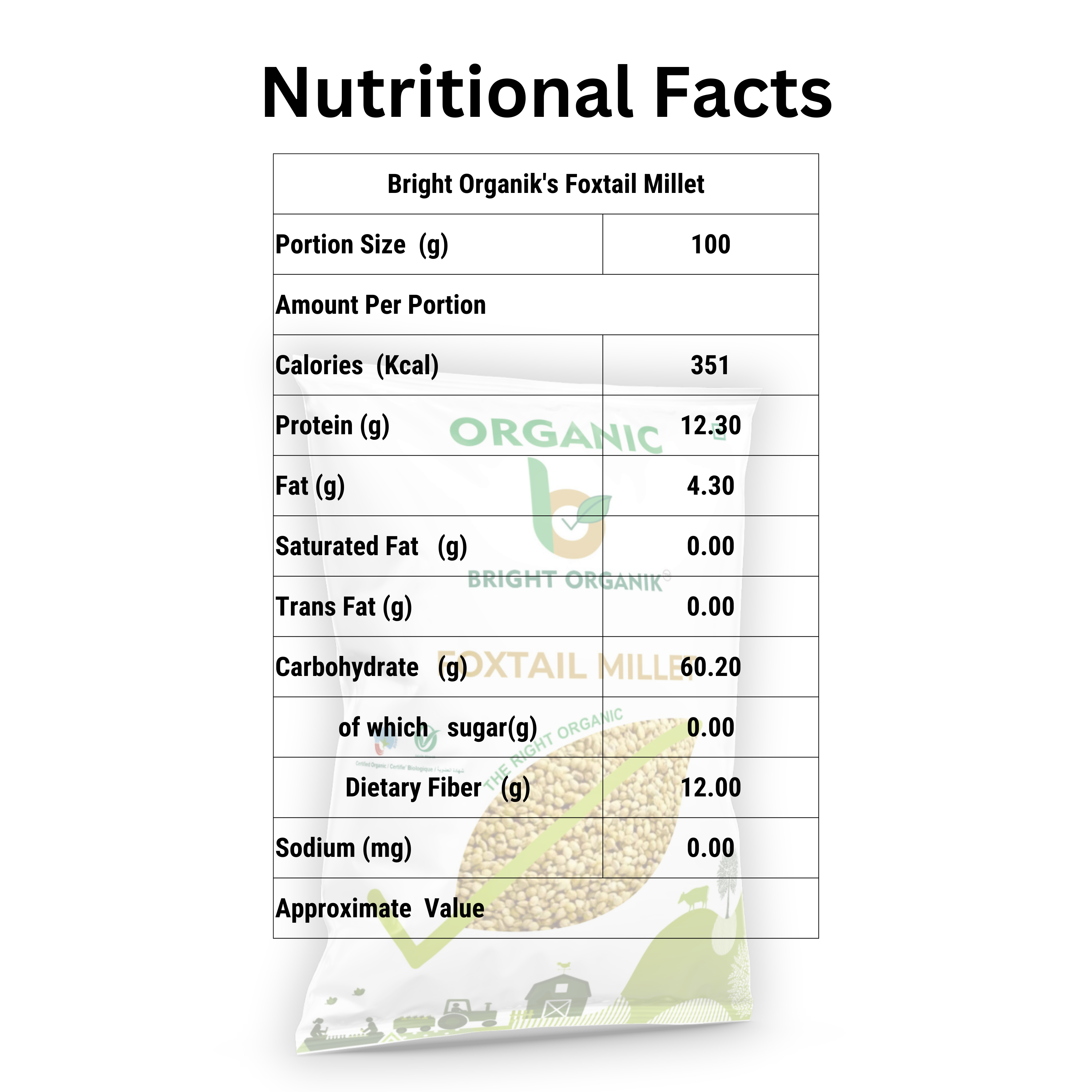 Organic Foxtail Millet