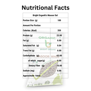 Organic Masoor Dal Whole