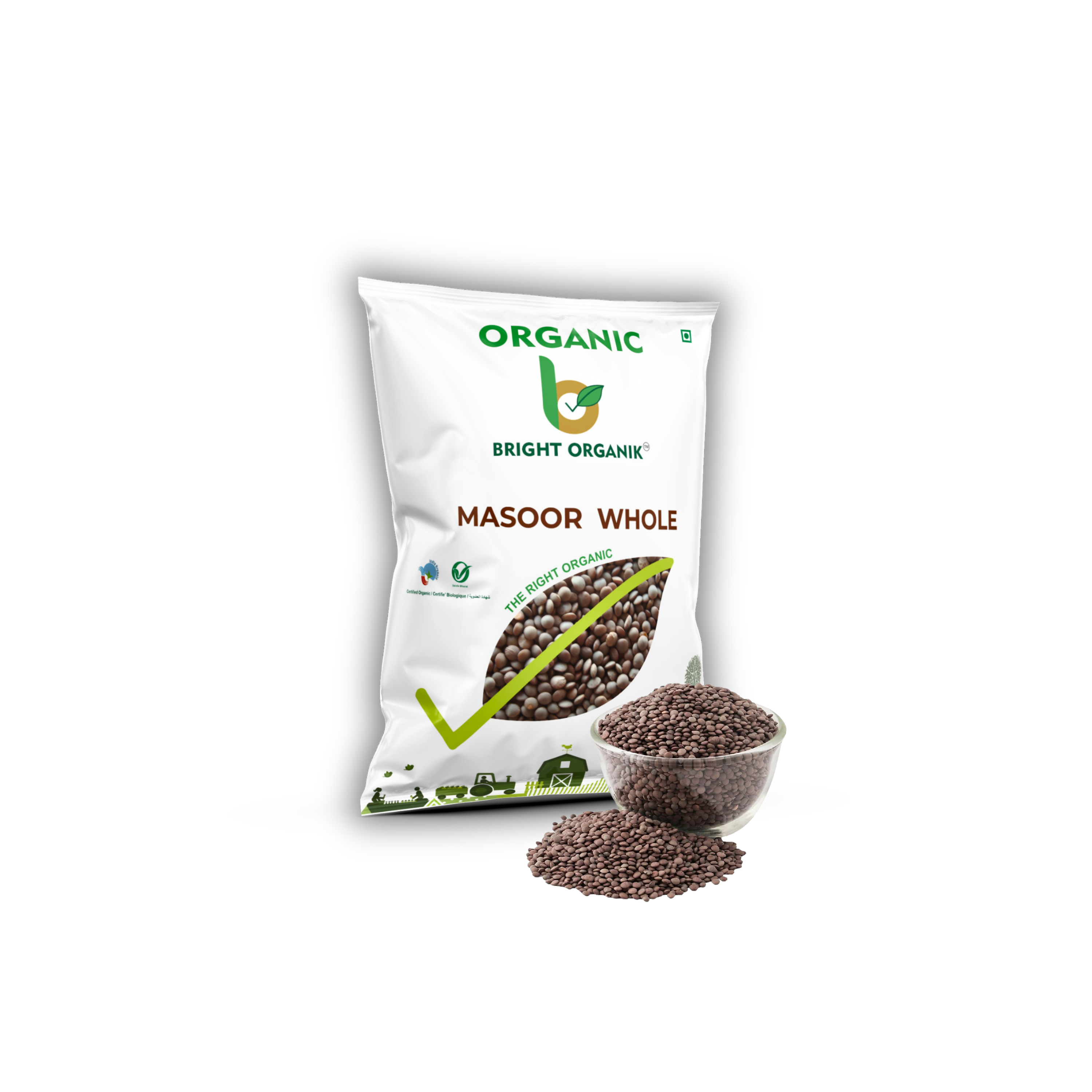 Organic Masoor Dal Whole