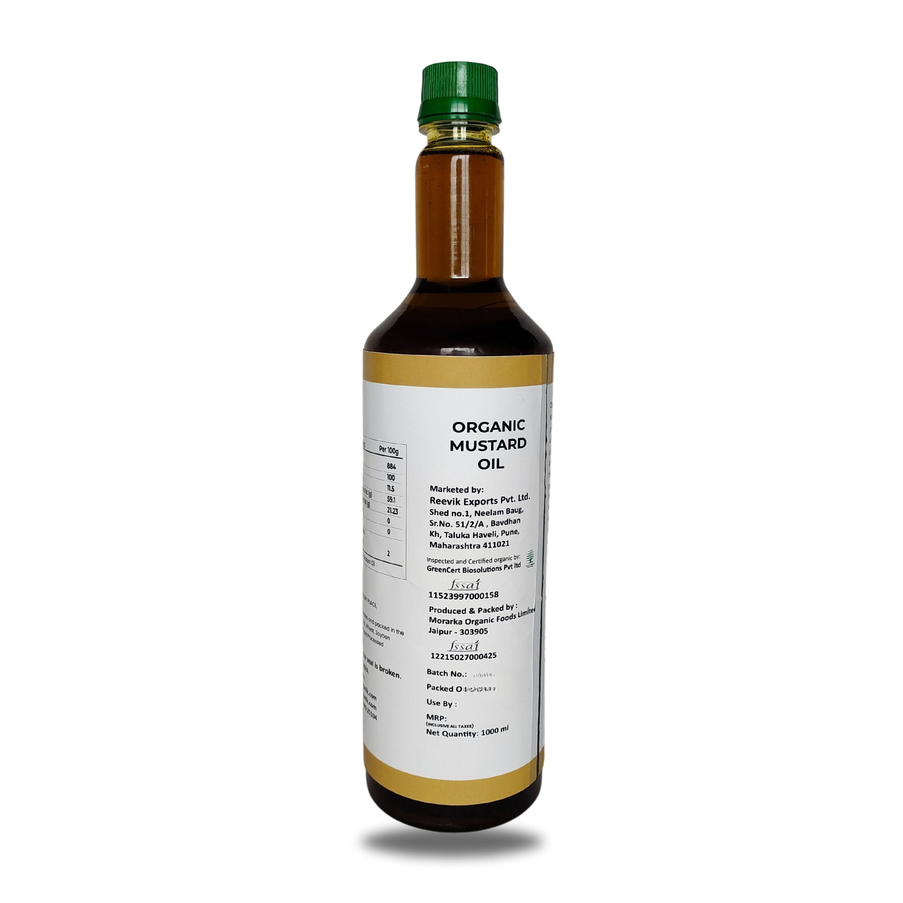 Organic Mustard Oil (Cold Pressed)