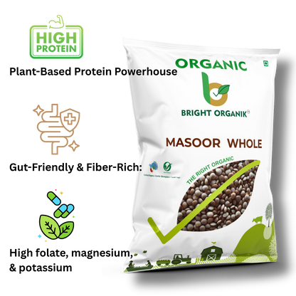 Organic Masoor Dal (Whole)