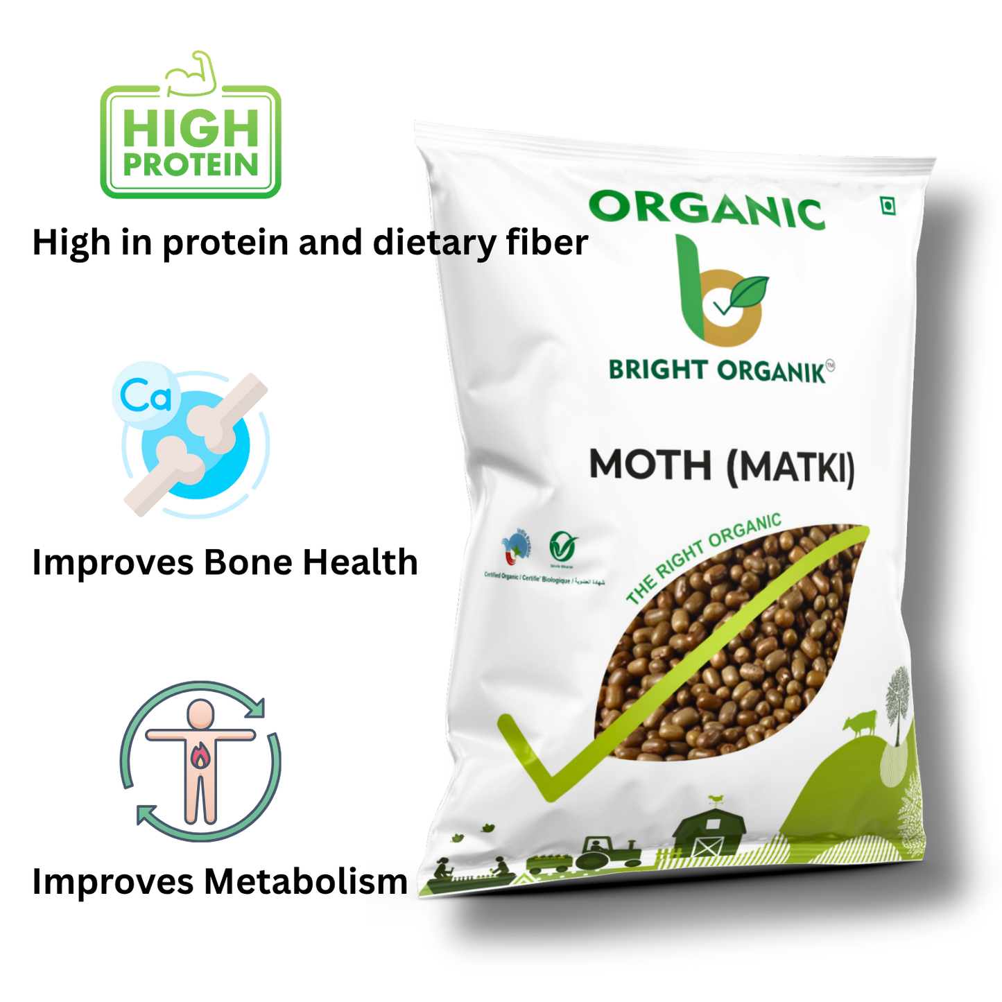 Organic Moth (Matki)