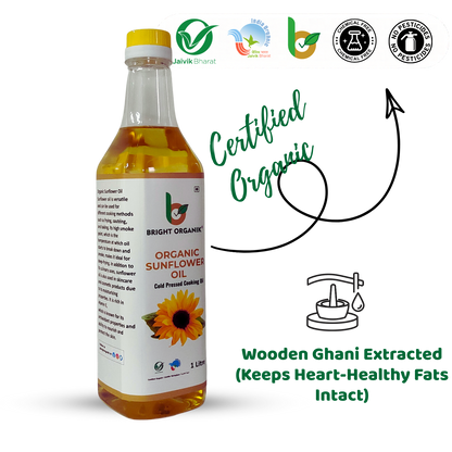 Organic Sunflower Oil (Wood Pressed)