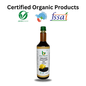 Organic Mustard Oil (Cold Pressed)